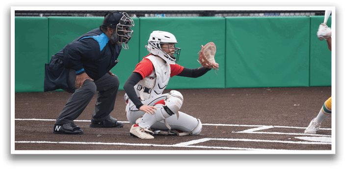 A baseball player is swinging a bat. Description generated by AI