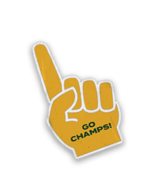 A collection of sports merchandise, including a baseball glove, a baseball, and a green and yellow L logo. AI generated content