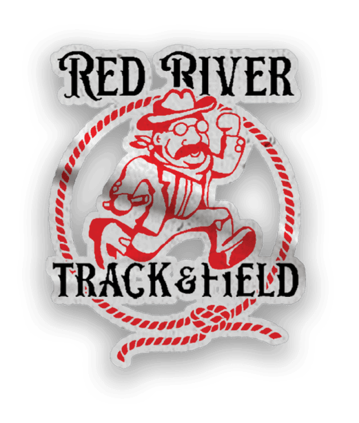 A red and black logo for the North Dakota Rough Riders. Description generated by AI
