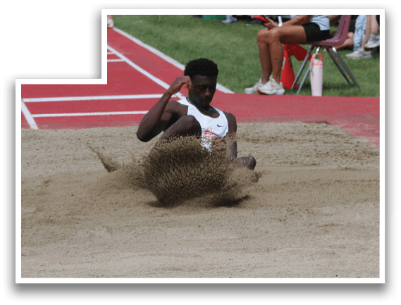 A man is digging in the sand. Description generated by AI