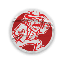 Six different logos for the North Dakota Rough Riders. AI generated content