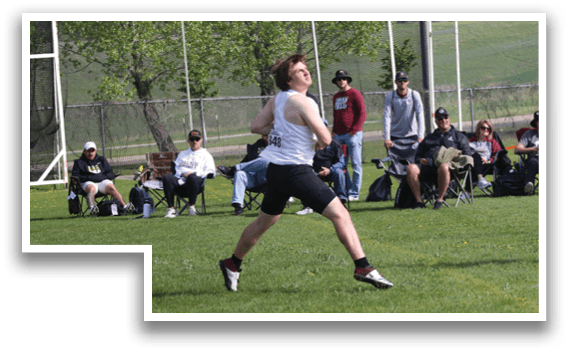 A man is throwing a frisbee in a field. Description generated by AI