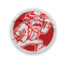 Six different logos for the North Dakota Rough Riders. AI generated content