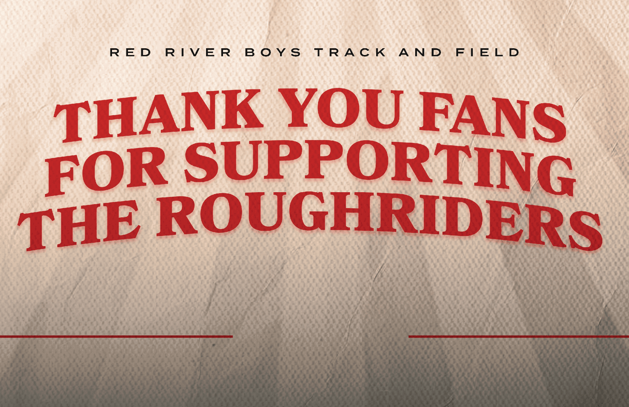 A sign that says “Thank you fans for supporting the Roughriders". AI generated content