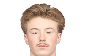 A man wearing a black and red shirt with a mustache. AI generated content