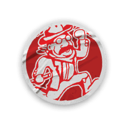 A red and black logo for the North Dakota Rough Riders. Description generated by AI