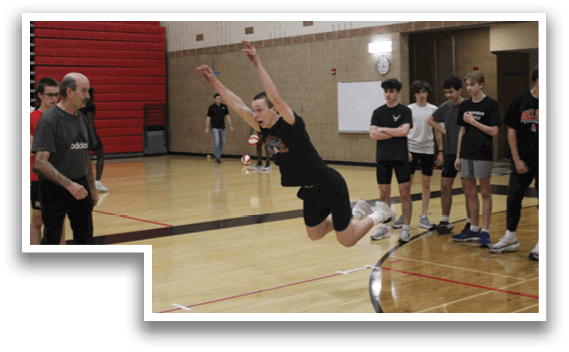 A girl is jumping in the air. Description generated by AI