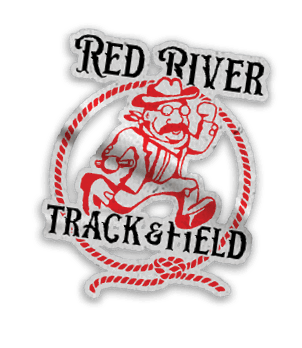 A red and black logo for the North Dakota Rough Riders. Description generated by AI