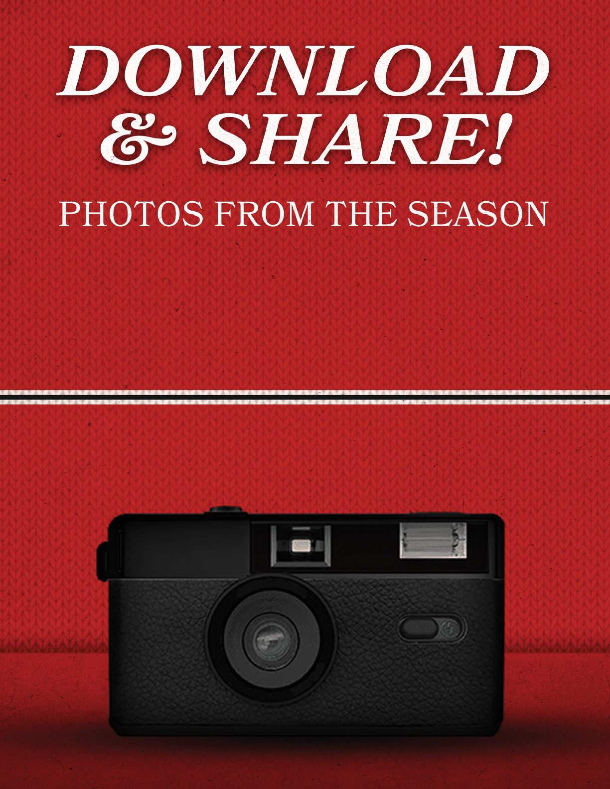 A black camera with a red background. AI generated content