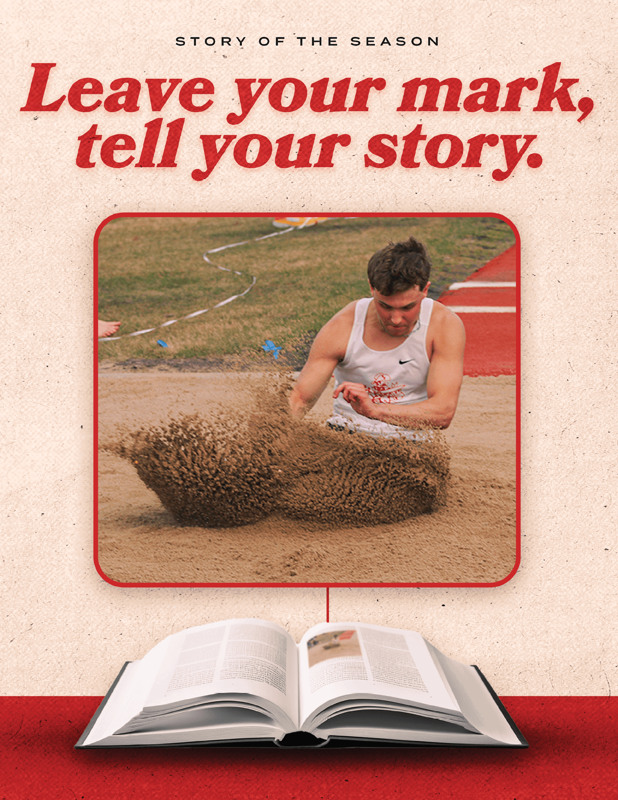 A book with a man in a white tank top and white shorts on the cover. Description generated by AI