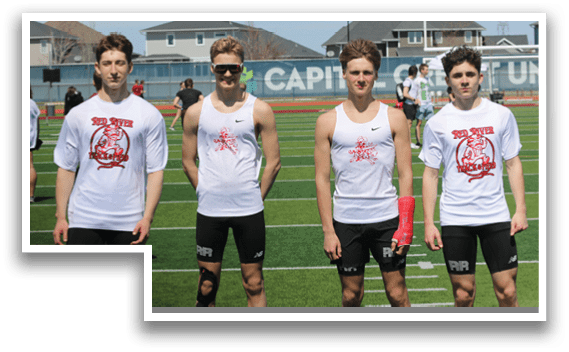 A group of young men wearing white shirts and black shorts. Description generated by AI