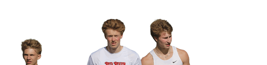 Three men wearing white shirts and black shorts. Description generated by AI