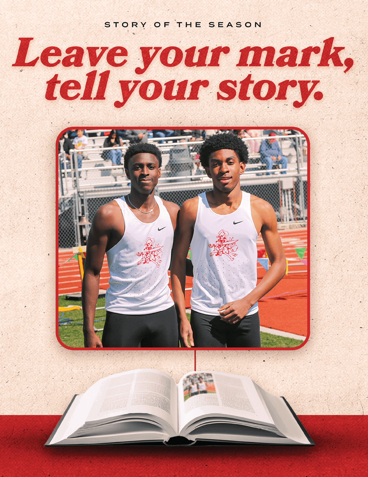 A book with a red cover and white text. Description generated by AI