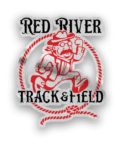 A red and black logo for the North Dakota Rough Riders. Description generated by AI