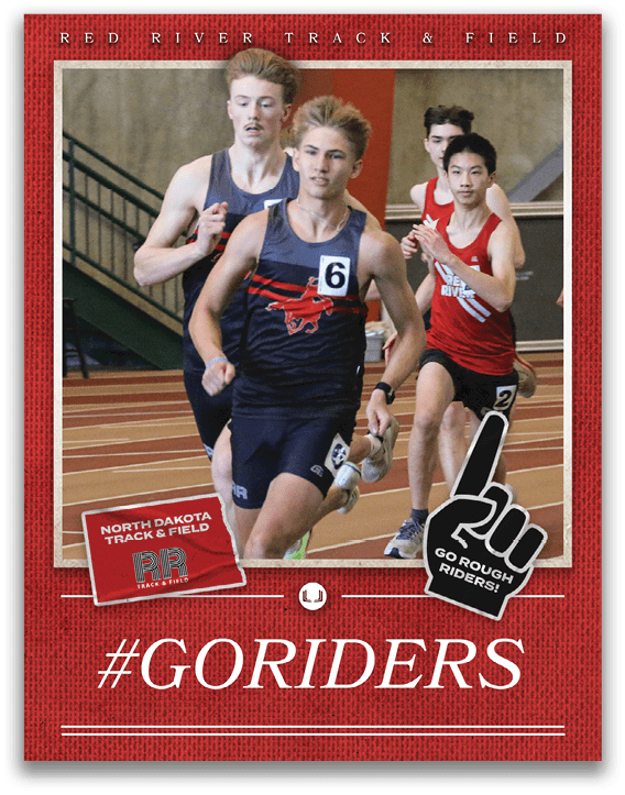 A red and white sign that says “Goriders" on it. Description generated by AI