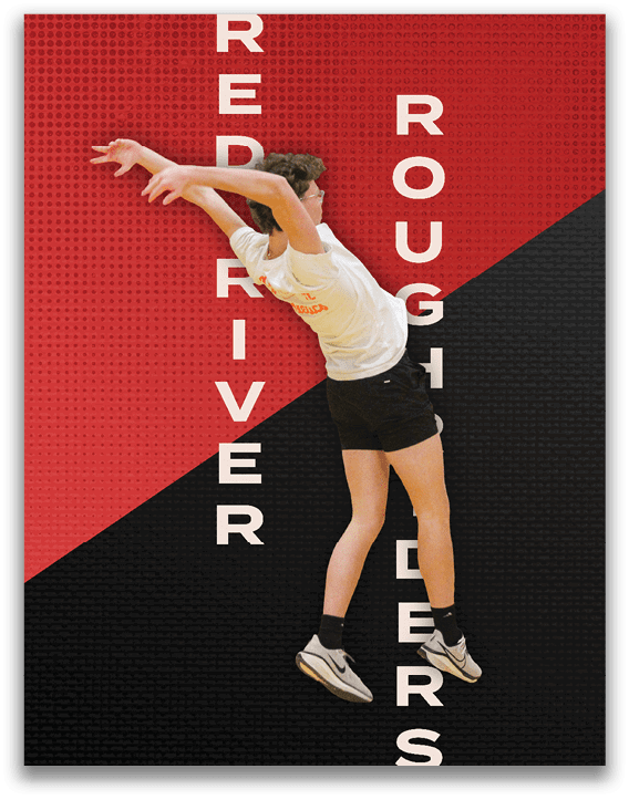 A man jumping in the air wearing a white shirt and black shorts. Description generated by AI