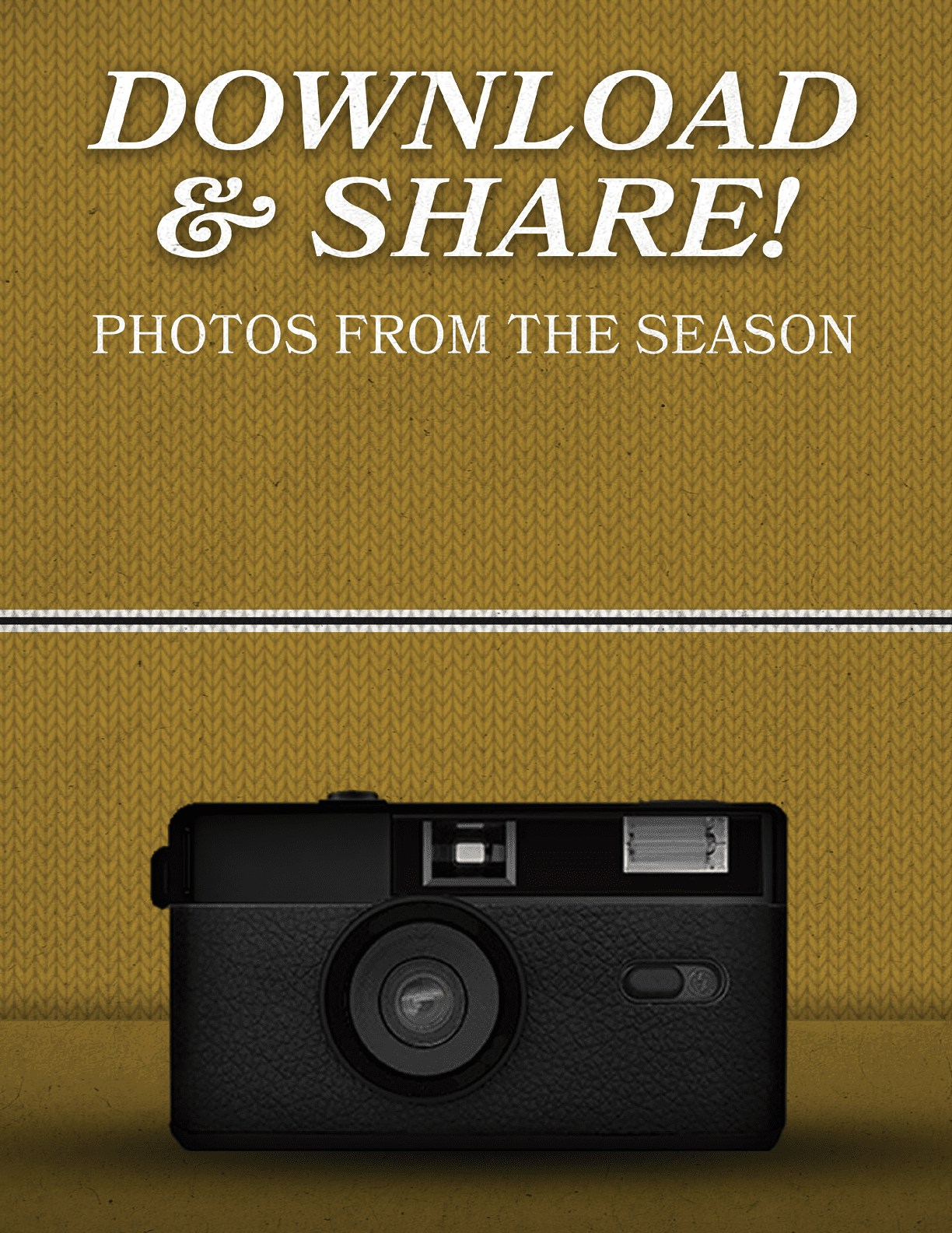A black and white camera is displayed on a yellow background. AI generated content