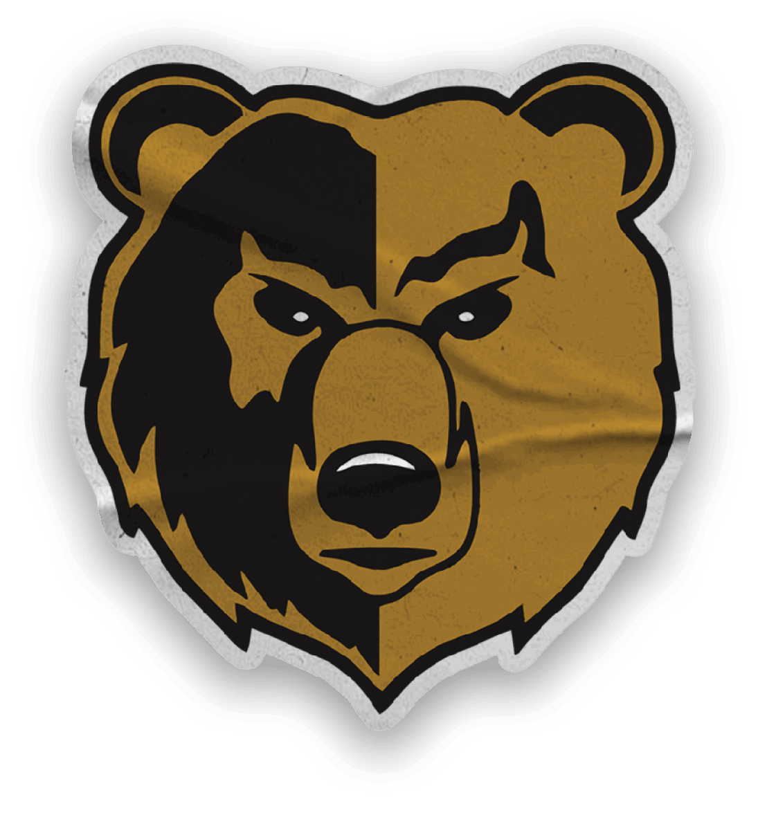 A collection of logos and symbols, including a bear and a football player, are displayed. Contenido generado con IA
