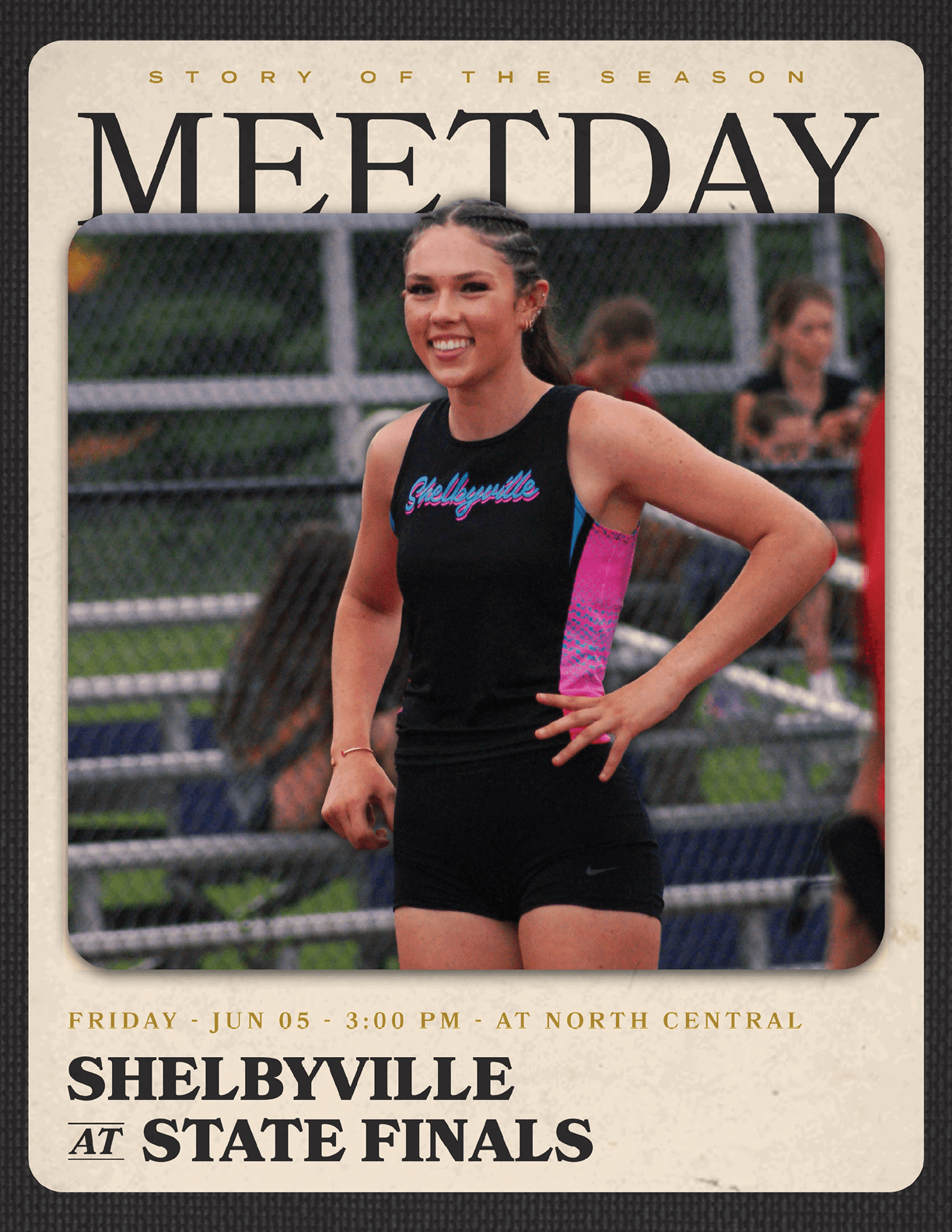 Two girls running in a track meet. Contenido generado con IA