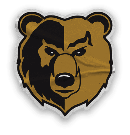 A collection of logos and images, including a bear, a football, and a hand with a thumbs up. Contenido generado con IA