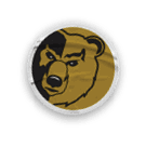 A collection of logos and images, including a bear and a football player, are displayed. Contenido generado con IA