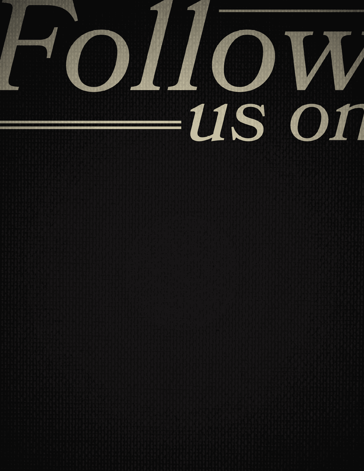 A black background with the word “follow" written in white. AI generated content