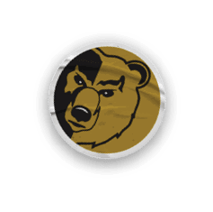 A collection of logos and images, including a bear and a football player, are displayed. Contenido generado con IA