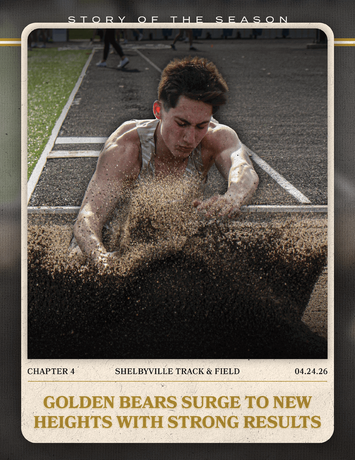 A man is shown in a picture with his shirt off, running on a track. Contenido generado con IA