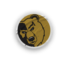 A collection of logos and images, including a bear and a football player, are displayed. Contenido generado con IA