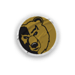 A collection of logos and images, including a bear and a football player, are displayed. Contenido generado con IA