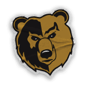 A collection of logos and images, including a bear and a football player, are displayed. Contenido generado con IA