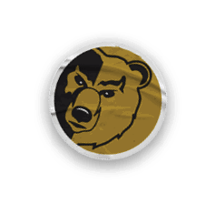 A collection of logos and images, including a bear and a football player, are displayed. Contenido generado con IA