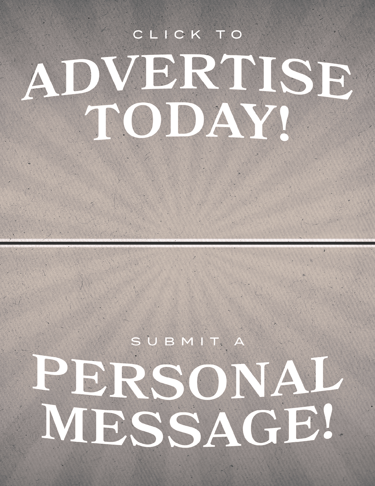 A sign that says “Click to Advertise Today!". Description generated by AI