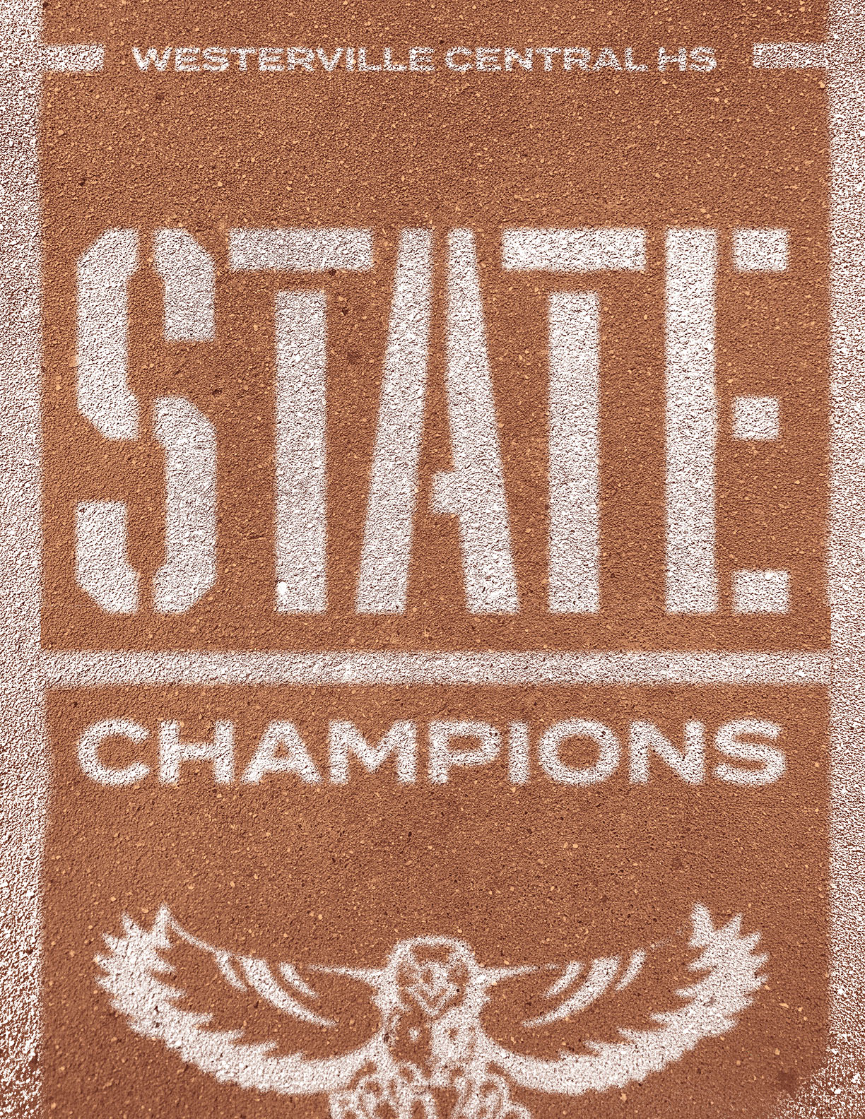 A man running on a track. Description generated by AI