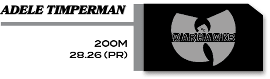 200m 28.26 (PR) ,Adele Timperma