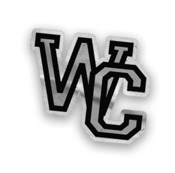 A green and white baseball glove. Description generated by AI