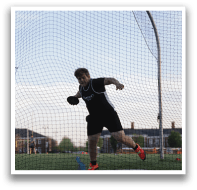 A man is throwing a baseball. Description generated by AI