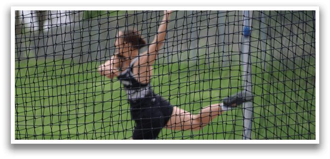 A person is jumping in the air. Description generated by AI