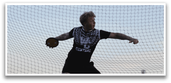 A man is swinging a baseball bat. Description generated by AI