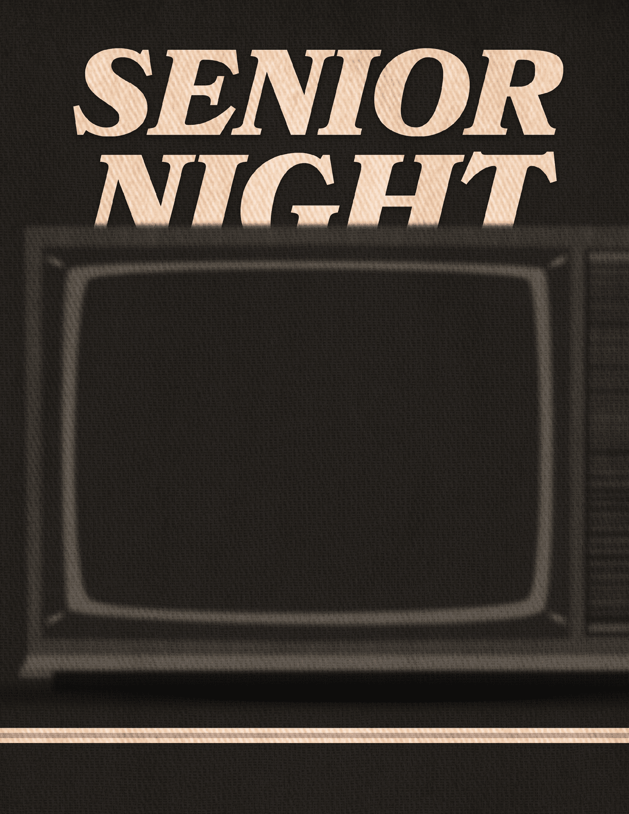 A black and white television screen. Description generated by AI