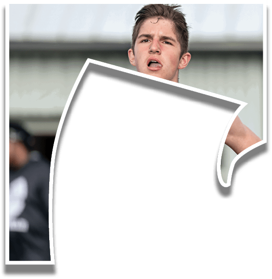 A runner wearing a number 9 shirt. Description generated by AI