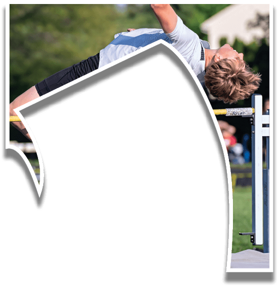 A man is jumping in the air. Description generated by AI