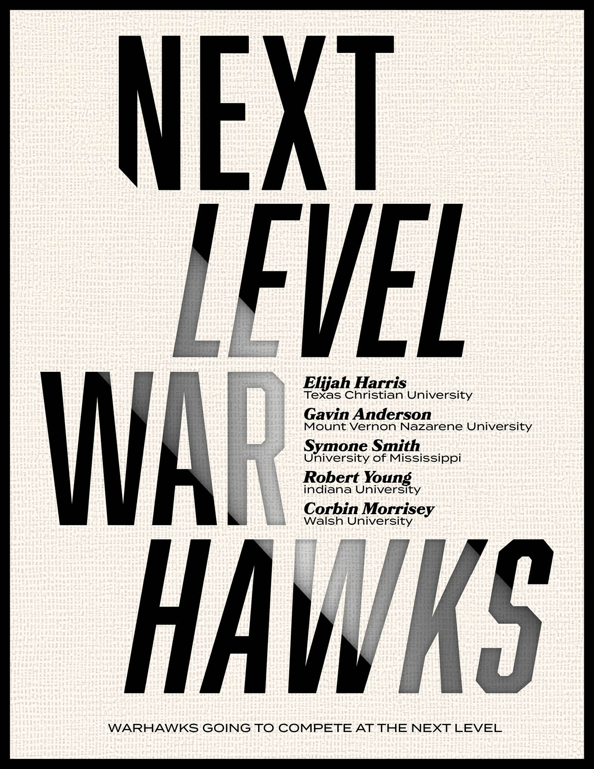 A poster for the Hawks. Description generated by AI