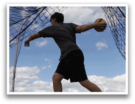 A man is playing baseball. Description generated by AI
