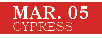 Cypress,MAR. 0