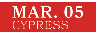 Cypress,MAR. 0