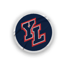 A collection of logos and images, including a California state flag, a red and white YMCA logo, a red and white LYL logo, a red and white Mustangs logo, and a red and white fire up logo. AI generated content