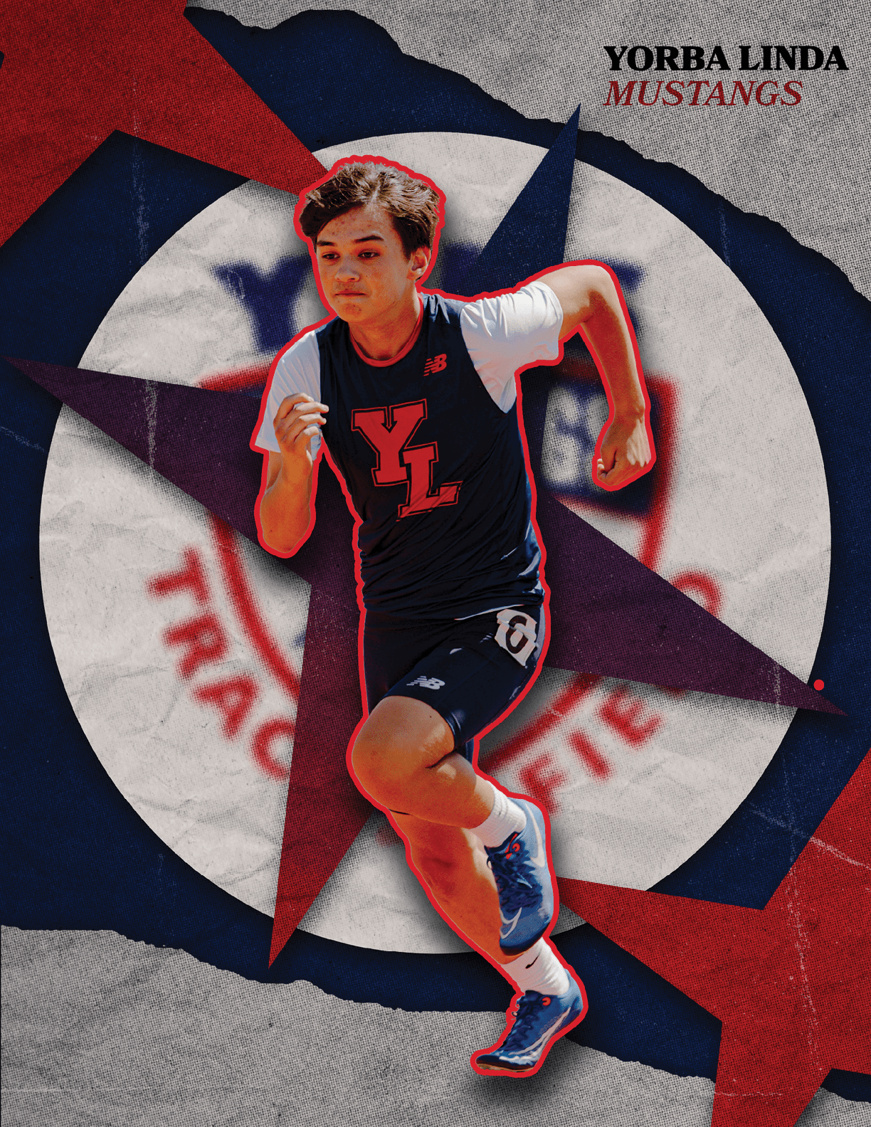 A boy running in a track suit with the word “YMCA" on the front. AI generated content