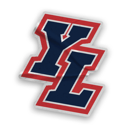 A collection of logos and images, including a California state flag, a red and white YMCA logo, a red and white LYL logo, a red and white Mustangs logo, and a red and white fire up logo. AI generated content