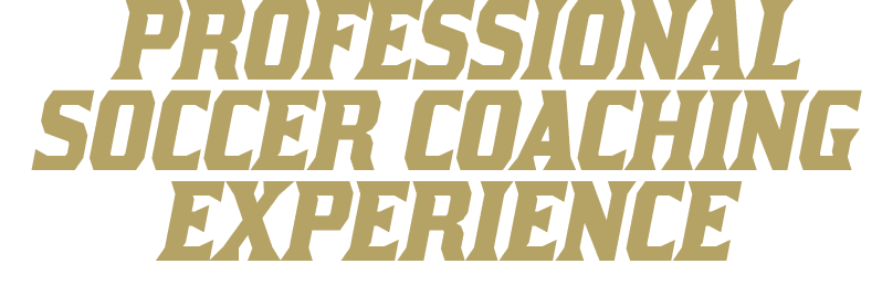  Professional Soccer Coaching Experience